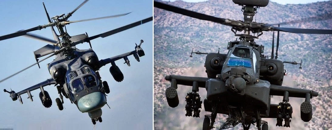 AH-64 Apache εναντίον Ka-52 Alligator – Αναμέτρηση γιγάντων στα επιθετικά ελικόπτερα (βίντεο)